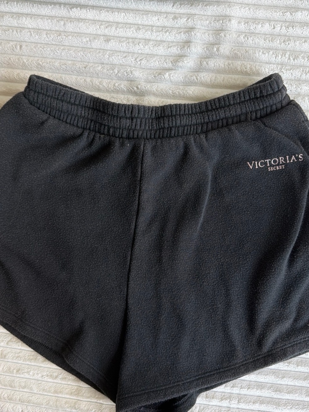 Victoria's Secret Black Fleece Athletic Shorts
